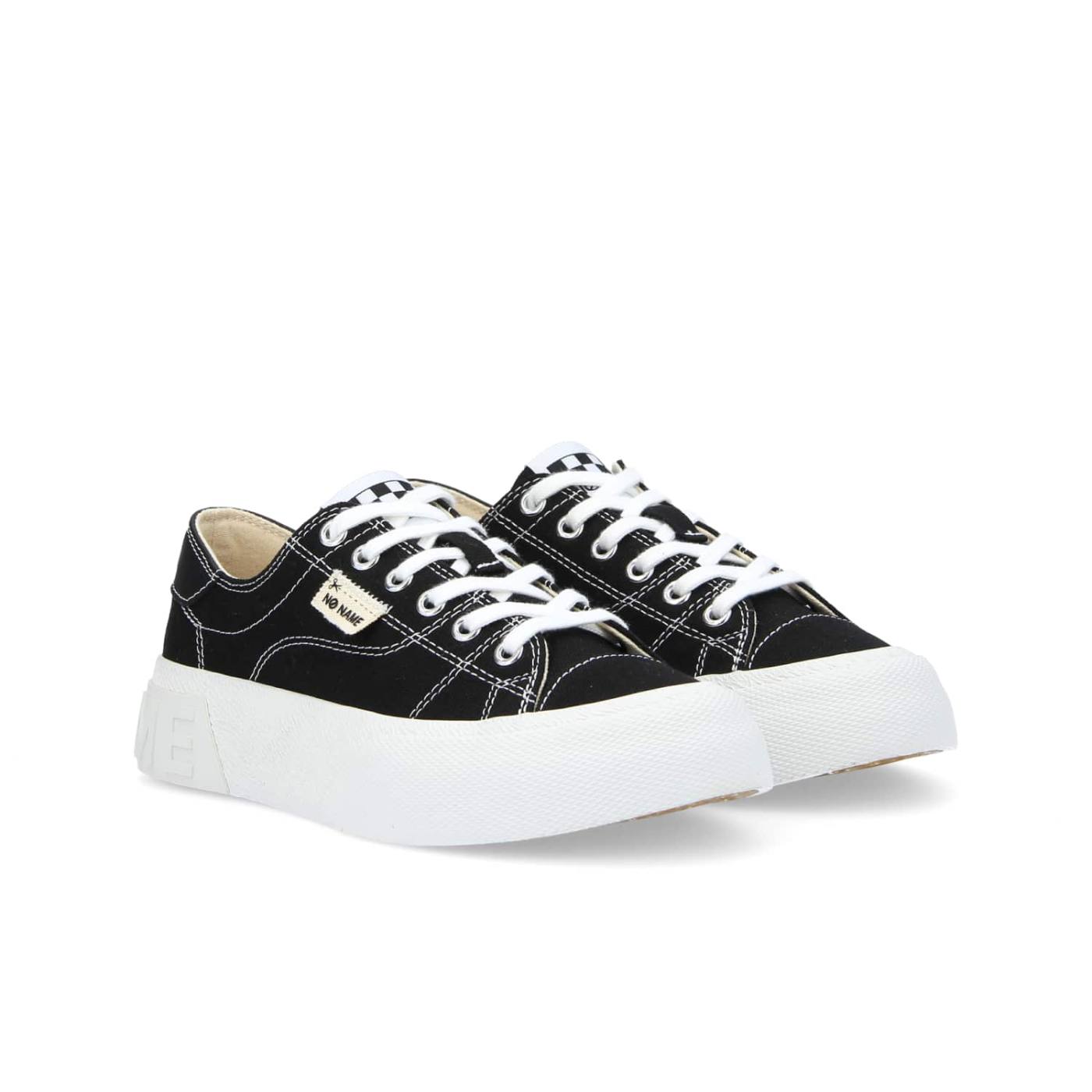 SNEAKER RESET W - TELA RICICLATA - NERO/PUNTO BIANCO